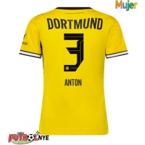 Camiseta Borussia Dortmund Waldemar Anton #3 Primera Equipación para mujer 2026-27 manga corta